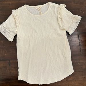 Size 10 Matilda Jane Cream Shirt. Excellent condition. No flaws. Smoke-free home